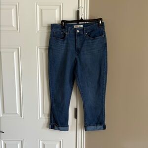 Signature by Levi Strauss Blue Ankle Cropped Jeans